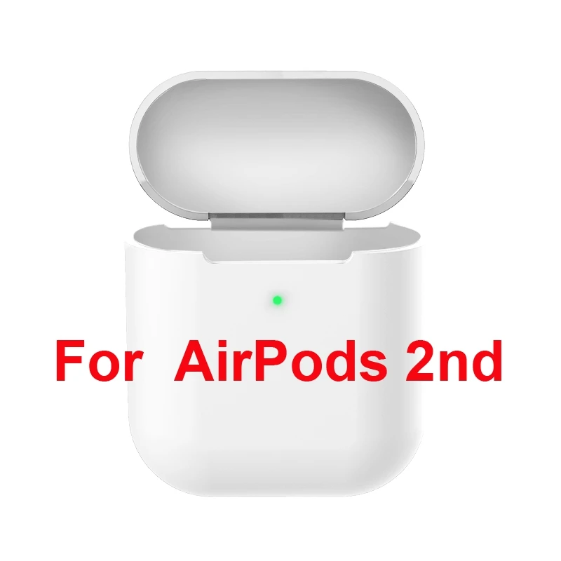 ТПУ силиконовый Bluetooth беспроводной чехол для наушников для AirPods 1 защитный чехол Аксессуары для Apple AirPods 2-й зарядной коробки - Цвет: 02