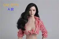 Custom 1/6 GACTOYS GC011 A B Short LONG Planted Hair Female Head Sculpt F 12" Figure
