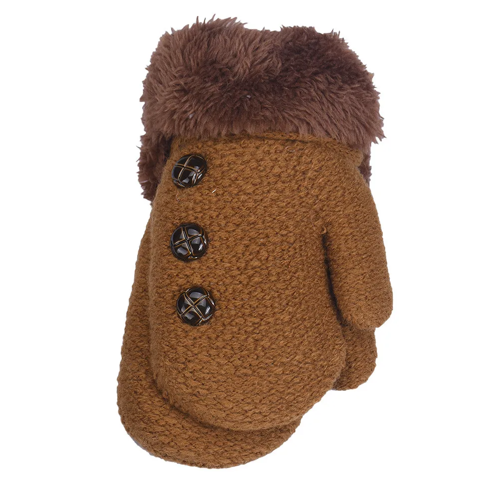Новые рождественские перчатки для мальчиков и девочек, теплые зимние перчатки для девочек, guantes princesa G