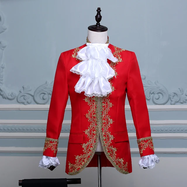 (Jacket+Pants+Bowtie) Vintage Gothic 18th Century Hamilton
