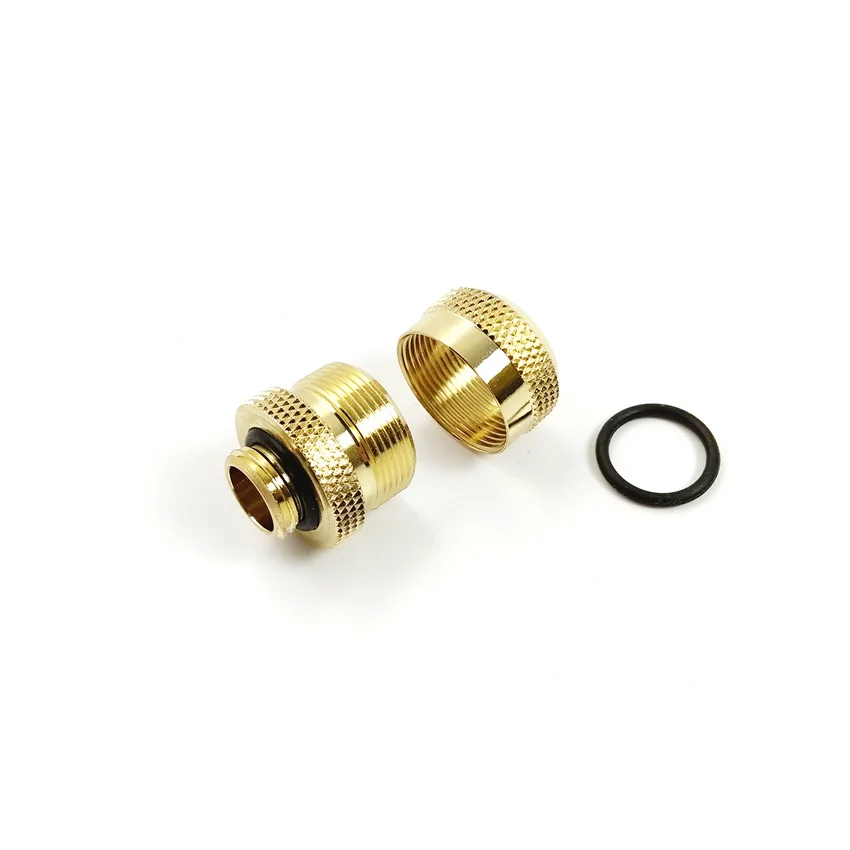 WinKool водяное охлаждение G1/" мульти-Ссылка адаптер OD 14 мм жесткие трубы компрессионные фитинги 4 уплотнительные кольца уплотнения - Цвет лезвия: Gold Color