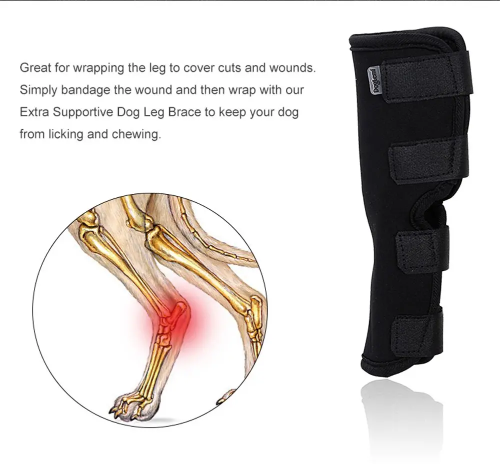 Игрушечная собака задняя нога коленный бандаж Hock Joint wrap для заживления и предотвращения травм и растяжений помогает с потерей стабильности(S-XL