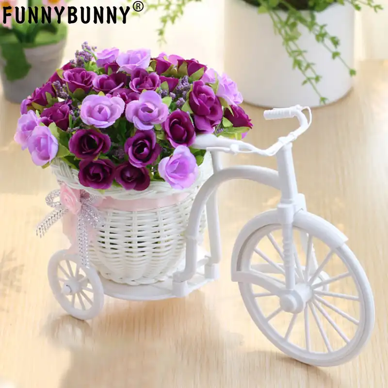 FUNNYBUNNY Мини садовые искусственные цветочные шелковые розы Ddisy ручной работы