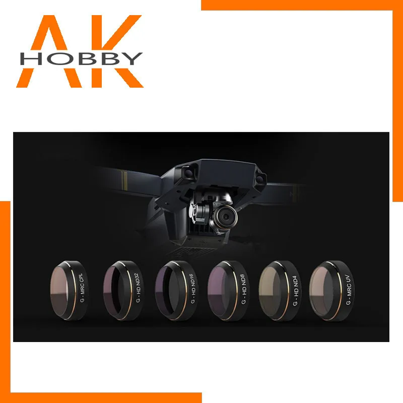 

PGY G-UV ND4 ND8 ND16 ND32 CPL HD Lens Filters Set for FPV DJI MAVIC Pro Drone