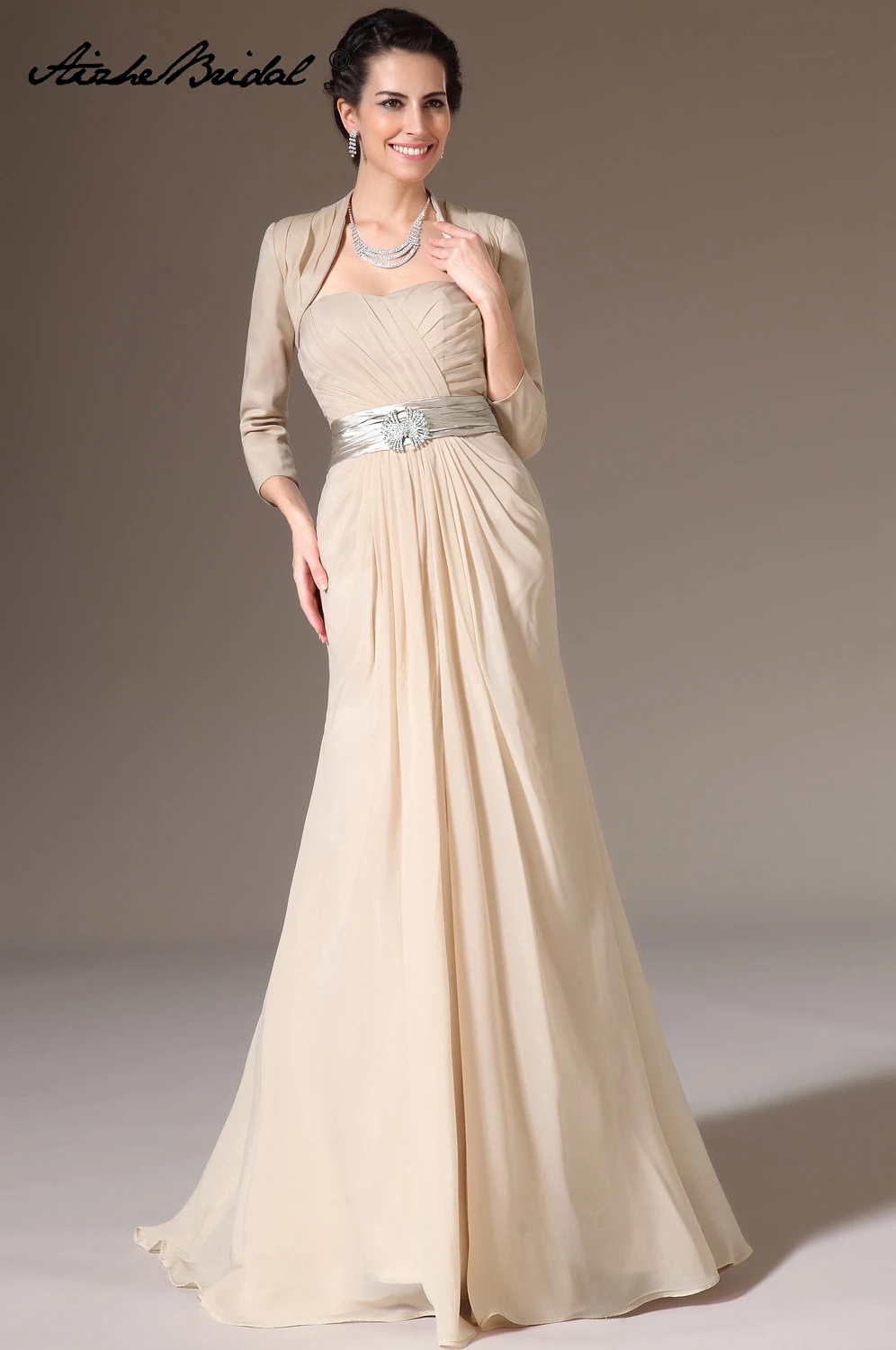 

With Jacket 2018 Mother Of The Bride Dresses A Line Floor Length Chiffon Plus Size Long Elegant Groom Mother Dresses Wedding