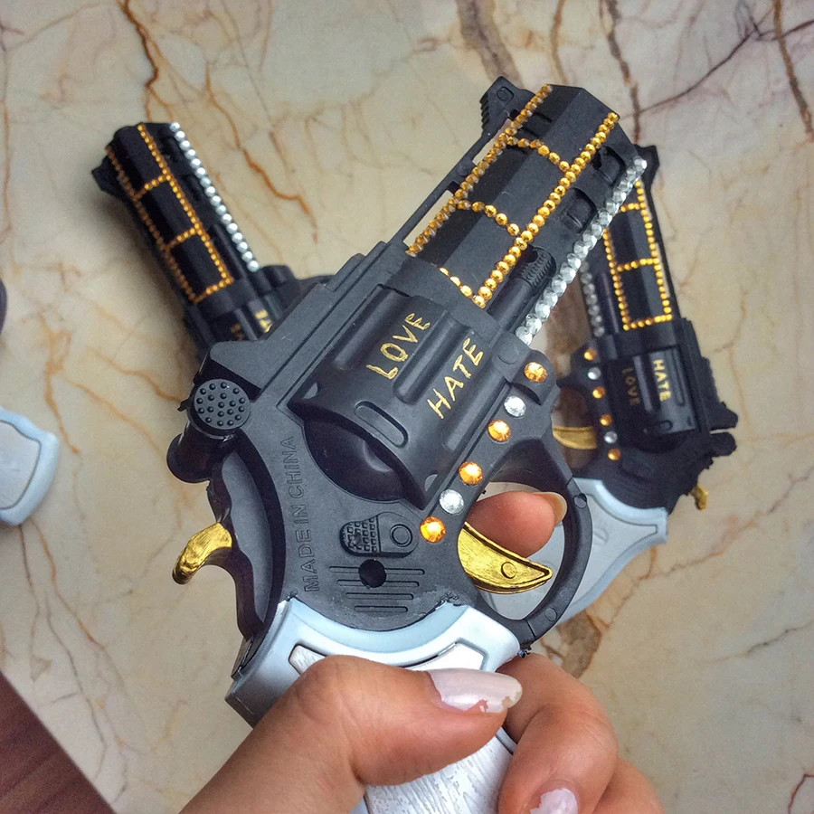  Movie character Batman DC Comic Commando Suicide Harley Quinn Costume Cosplay Prop Gun Accessories 