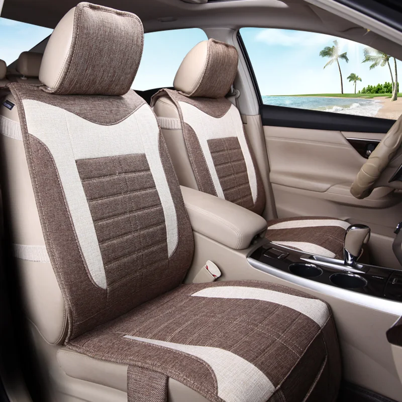 

Flax Cushion 3D Styling Car Seat Cover For Lincoln MKT MKX MKS MKC,Linen material