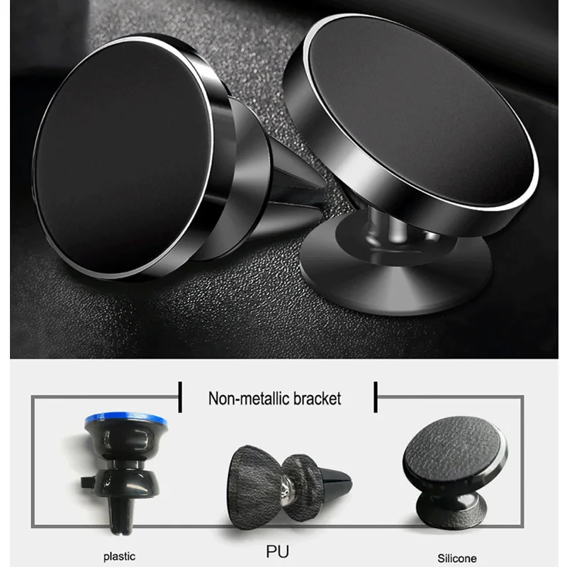 Universal Magnetic Car Phone Holder Air Vent Clip phone Stand in Car for iPhone X 8 7 6 for Samsung Huawei xiaomi Support GPS