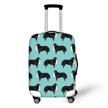 

THIKIN Bernese Mountain Dog Print Travel Baggage Bag Suitcase Covers for 18-30 Inch Travel Luggage Elastic Trolley Case Cover