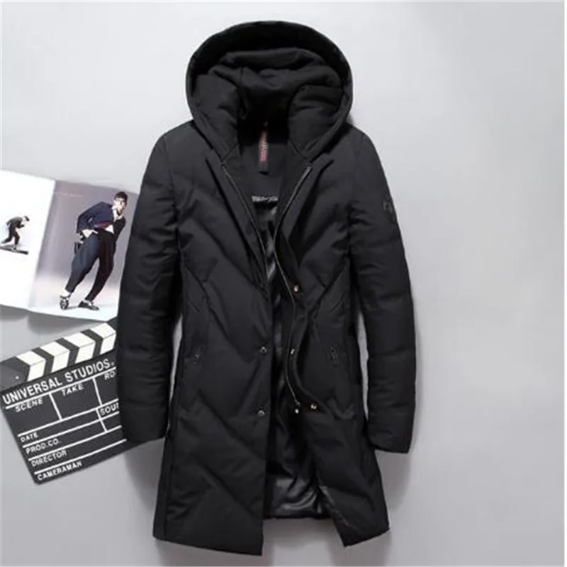 

High Quality Men Fashion 90% White Duck Down Jacket Winter Casual Down Coats Waterproof Windproof jackets Parkas