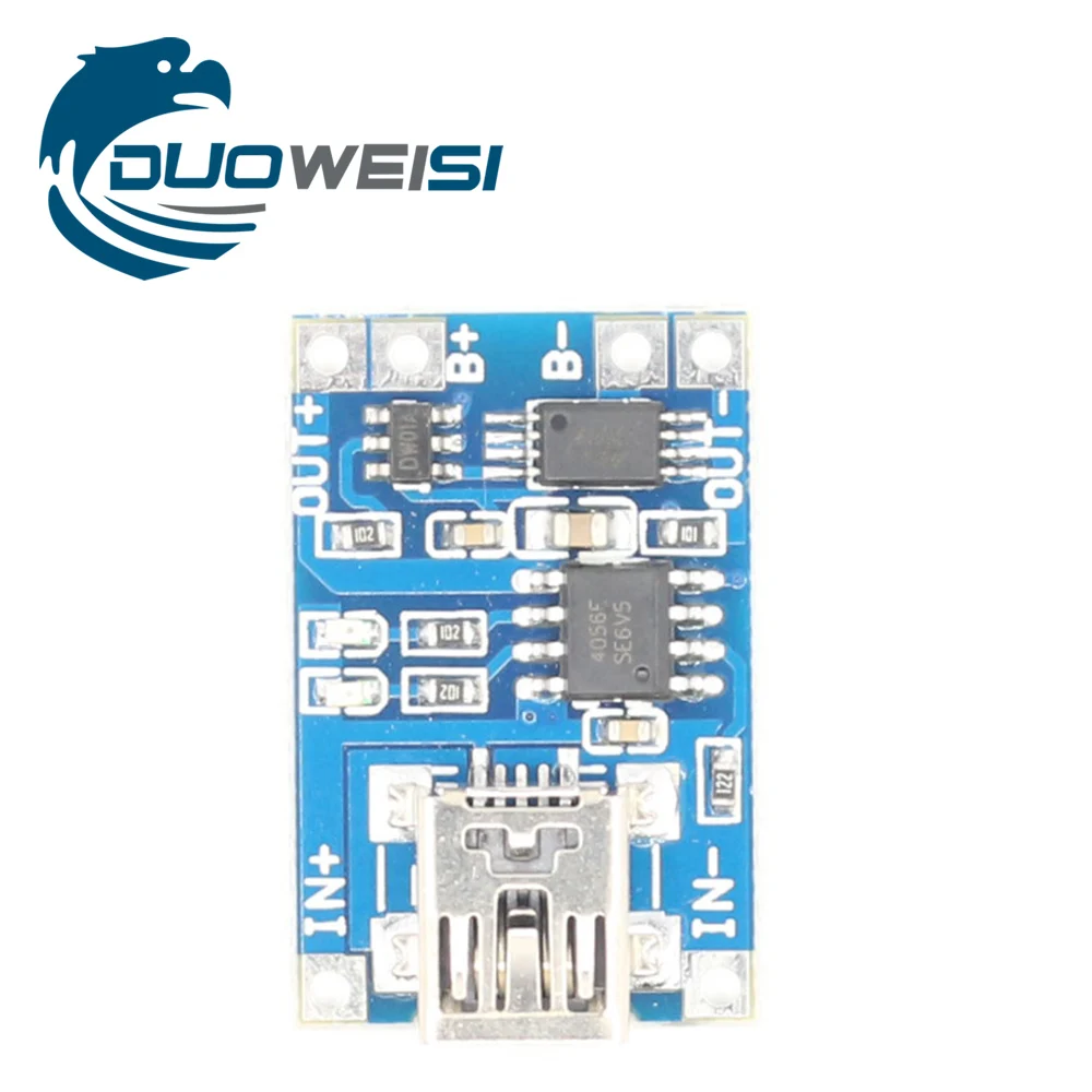

Smart Electronics 5V Mini USB 1A 18650 Lithium Battery Charging Board With Protection Charger ModuleDiy Kit