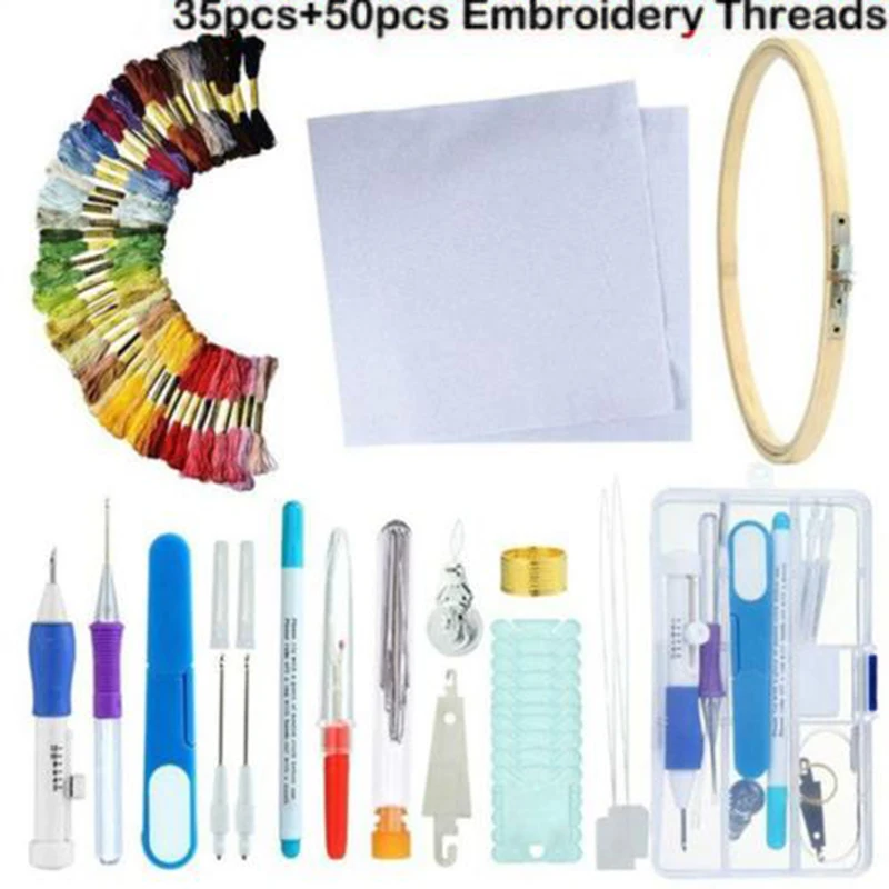 

Diy Embroidery Pen Set Knitting Sewing Tool Kit Punch Needle Stitching PK A B C