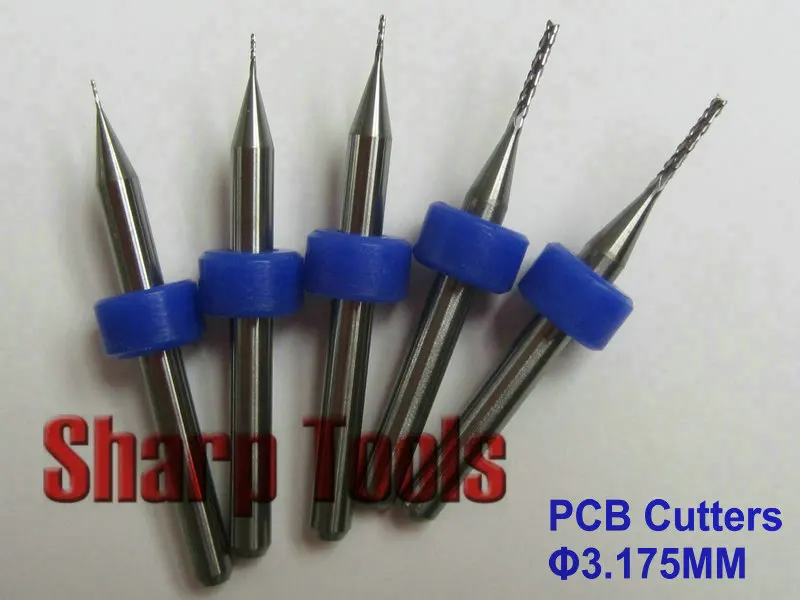 

3.175*0.3MM- PCB Drill Needle Bits Set, Micro Carbide Milling Cutter for PCB Print Circuit Board CNC