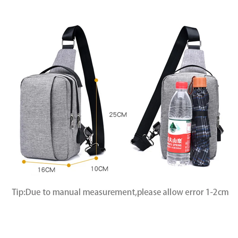 Men Women Backpack Anti Theft Teenager Canvas Chest Bag Large Casual USB Rechargeable Boy Single Shoulder Sac A Dos Homme BP0223 (6)