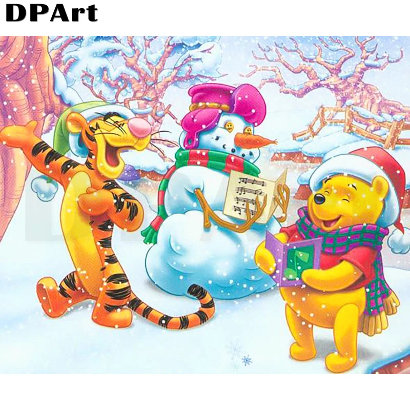 

Diamond Painting Full Square/Round Tigger Tigger and Winnie Pooh Drill Daimond Embroidery Painting Cross Stitch Painting Y221