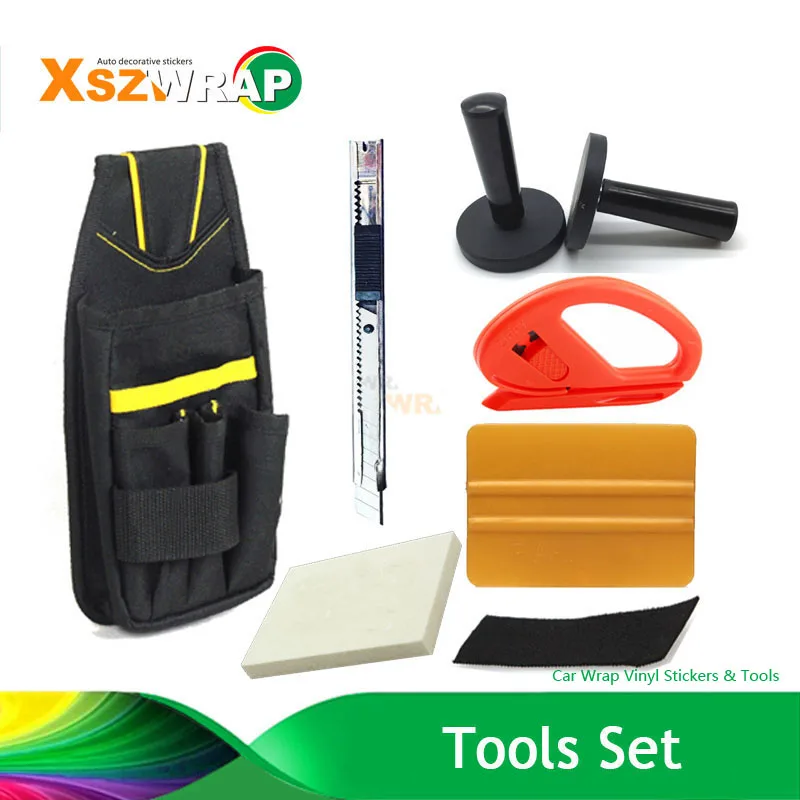 PRO Squeegee Felt Car Vinyl Wrap Tools 10 Blades Snitty Cutter Window Tint