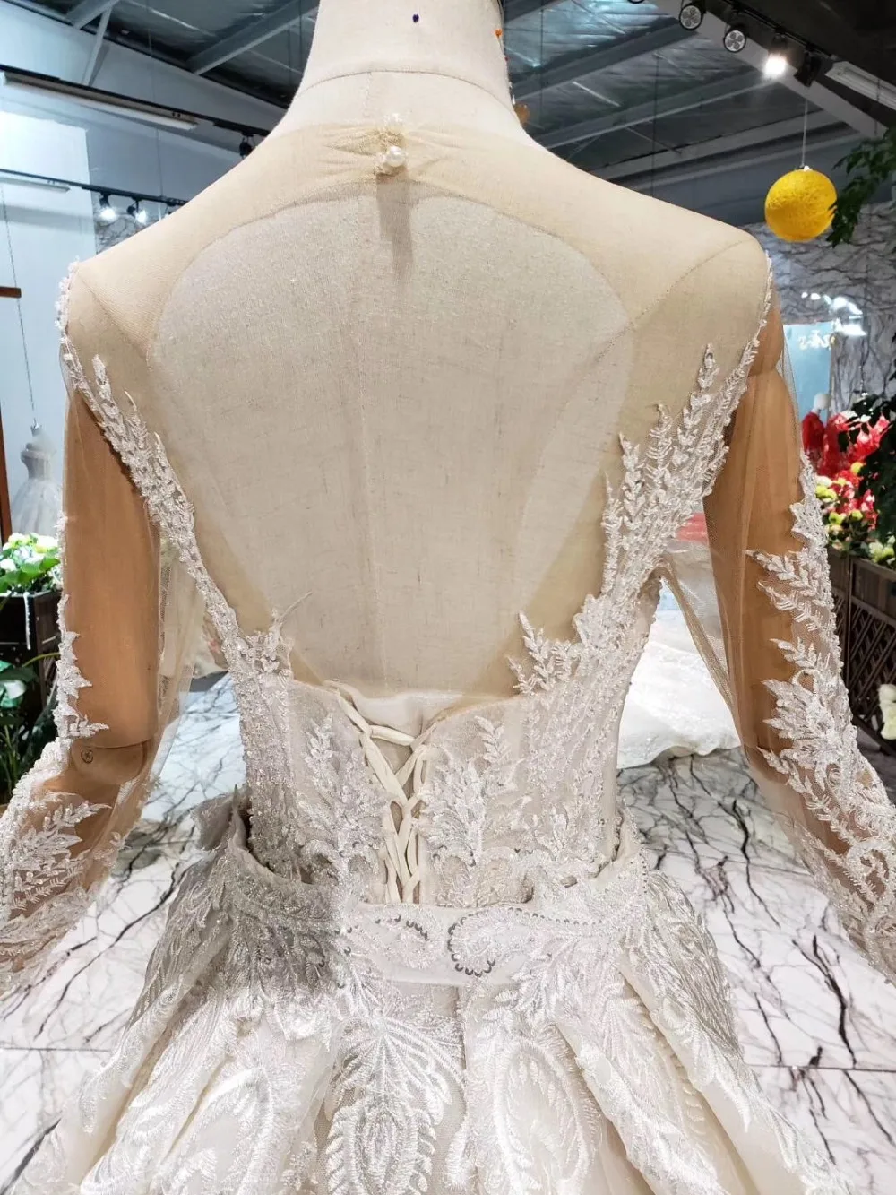 CloverBridal Высокое качество Европа Америка Стиль Длинные рукава Кружева Тюль Русалка Свадебные платья 2019 со съемным длинным шлейфом