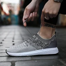 GUDERIAN Spring Summer Casual Shoes For Men Breathable Lace-Up Men Flat Sneakers Shoes Sapatos Masculino Zapatillas De Hombre