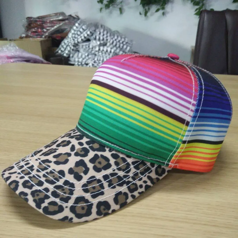 1160-rainbow leopard cap (1)