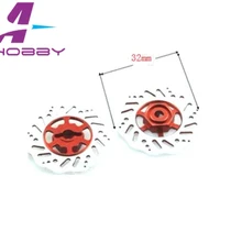 Красный алюмовый тормозной диск 4 P для 1:10 HSP HPI Сакура автомобиль 12 мм шестигранное крепление(4 шт) 32 мм