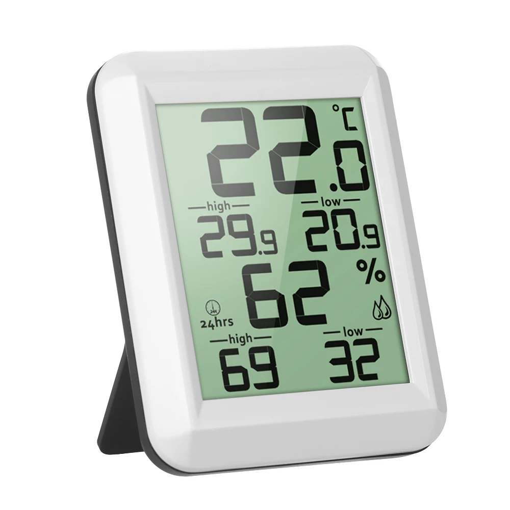 LCD Digital Thermometer Thermo-Hygrometer Electronic Temperature Humidity Meter Monitor Weather Station Indoor Outdoor Tester | Дом и сад