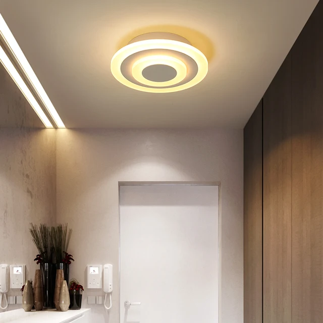 Modern Led ceiling lights for hallway balcony bedroom study room glass luster plafonnier home Deco ceiling lamp AC90-265V
