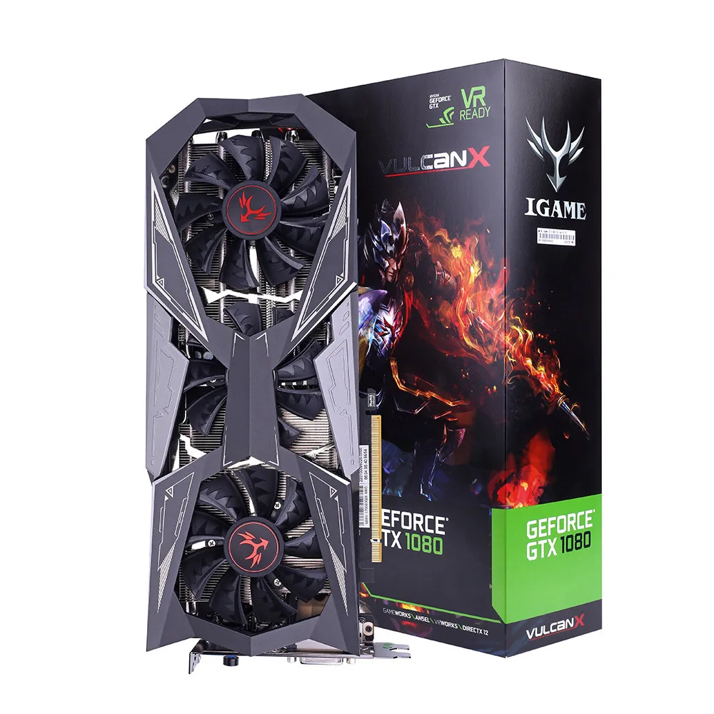 IGame GTX1080Ti Vulcan X OC видеокарта GPU 1620-1733MHz 11G 352bit SLI VR готовый ЖК-монитор 18Oct12 F