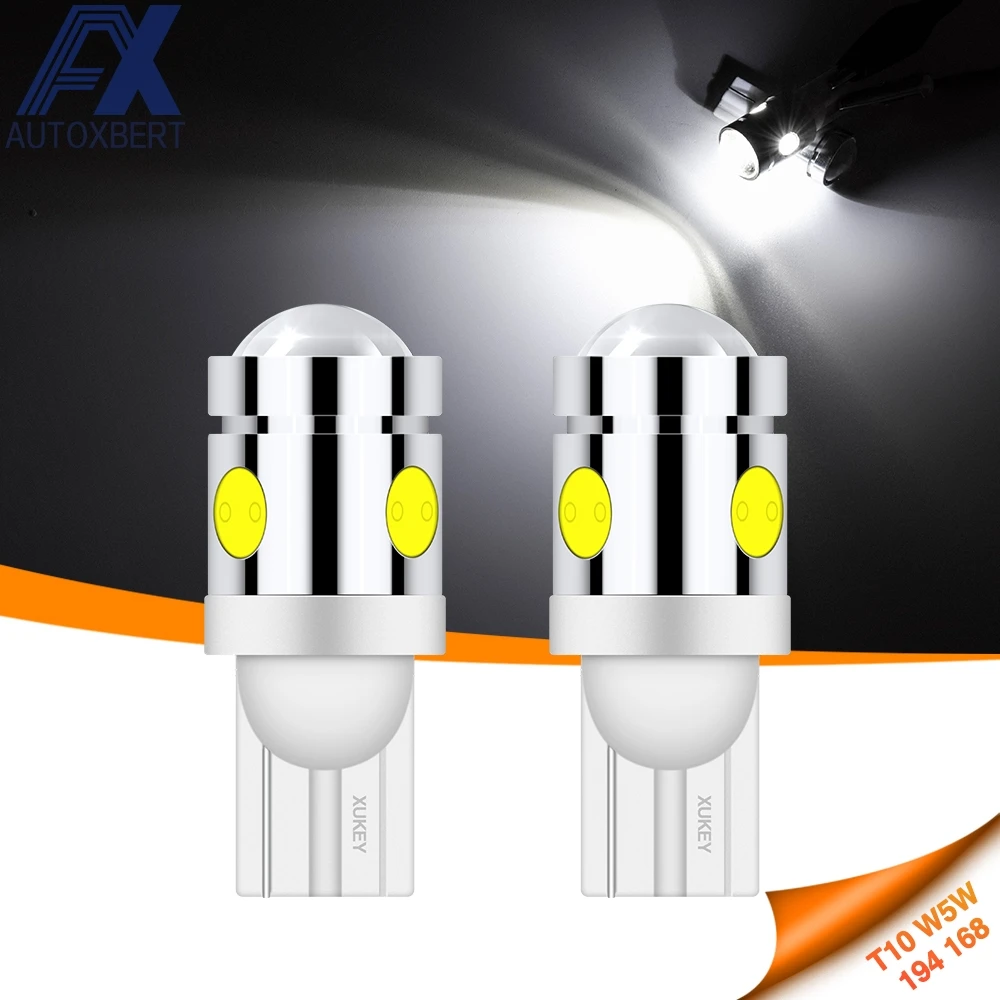 

Xukey Trunk Number Plate Signal Clearance Bulbs Globes T10 Car Led Lights 501 168 194 W5W Auto Motorcycle Sidelight Interior