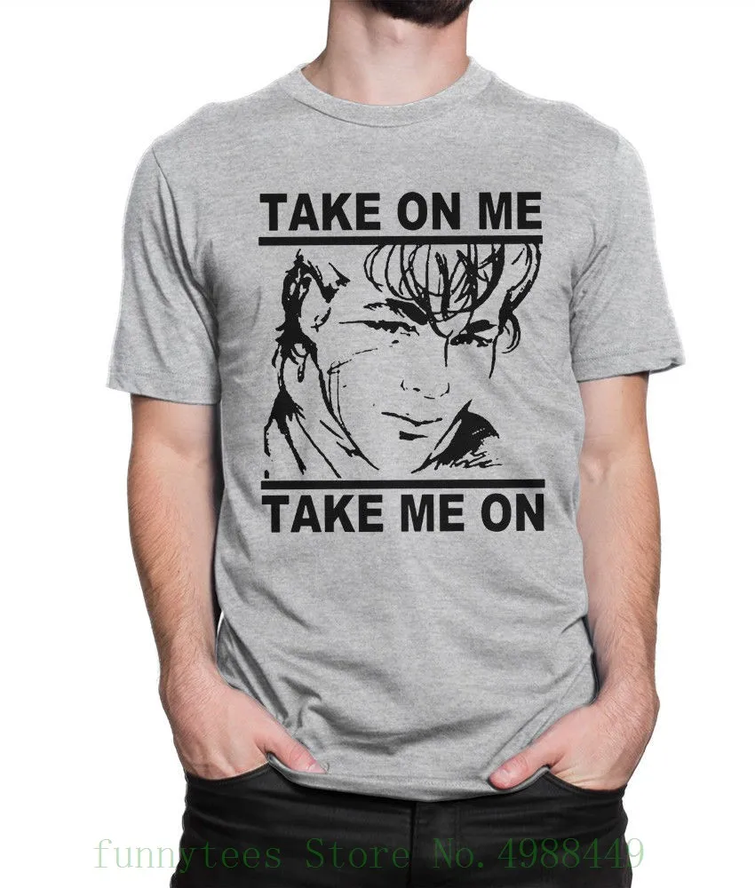

A - Ha Take On Me T Shirt , Old School Tee , Men's Women's All Sizes 100% Cotton Short Sleeves Tee Shirts