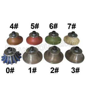 

Diamond Router Bits Dupont H30 Granite Edge Profiling Wheel Kitchen Countertops Abrasive Tools Complect Set Kit 8 Pcs