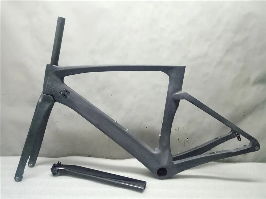 

2019 Newest V And Disc Brake Frame Carbon Road Frame racing fiber bike frameset can customized paint carbon road bike frame
