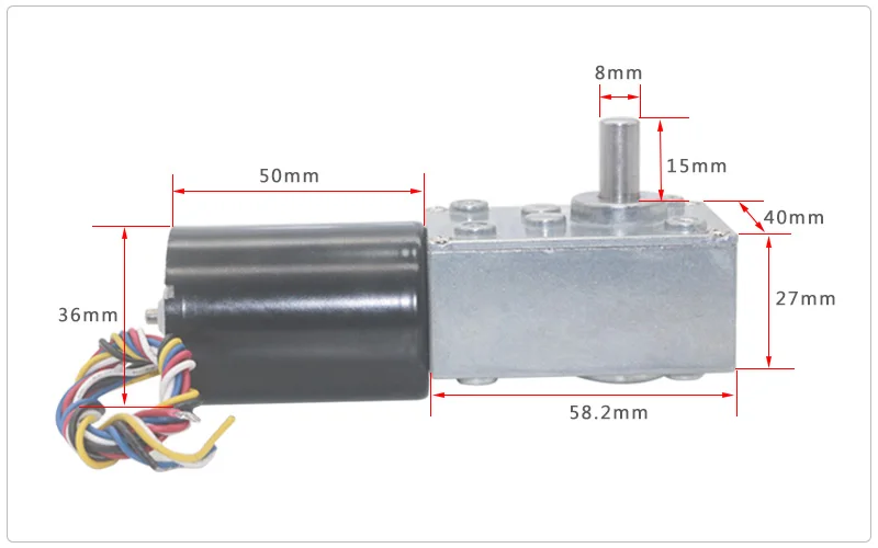 Высокая-Мощность низким уровнем шума 12 v 24 v бесщеточный двигатель червячного долгой жизни Silent медленно Скорость высокий крутящий момент Электрический редуктор двигателя