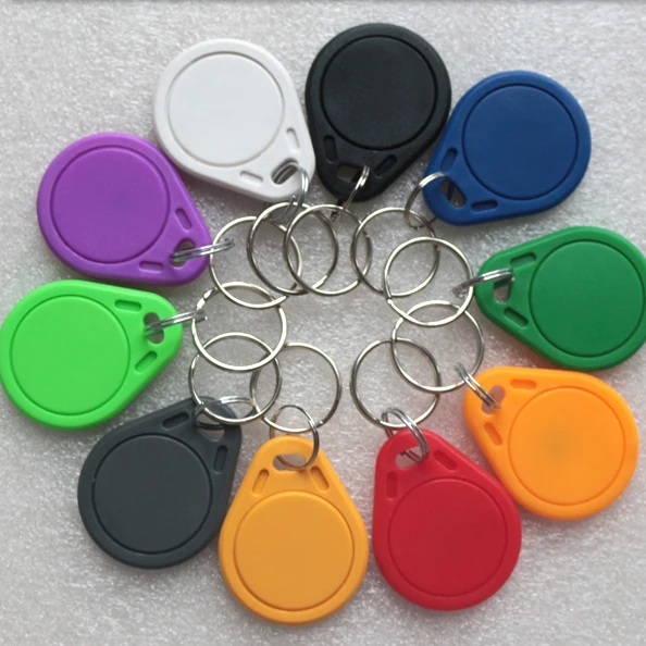 1000pcs RFID key fobs 13.56MHz proximity NFC tags nfc TAG 215 keyfob tag for all products | Безопасность и защита