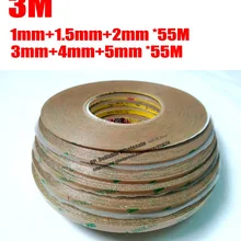 В сочетании 6 рулонов(1 мм/1.5 мм/2 мм/3 мм/4 мм/5 мм)* 55 м 300LSE Ясно сильной адгезией липкий для iphone Samsung HTC ЖК-дисплей Экран