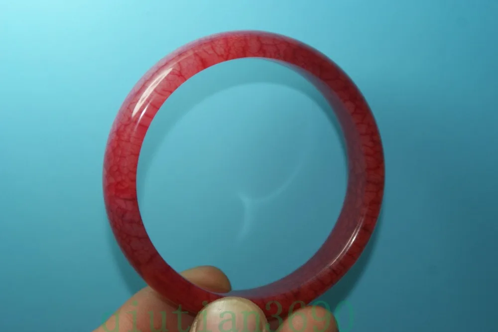 

Fine Chinese jades bangle Beautiful red bracelets 60 mm inner diameter Christmas Gifts