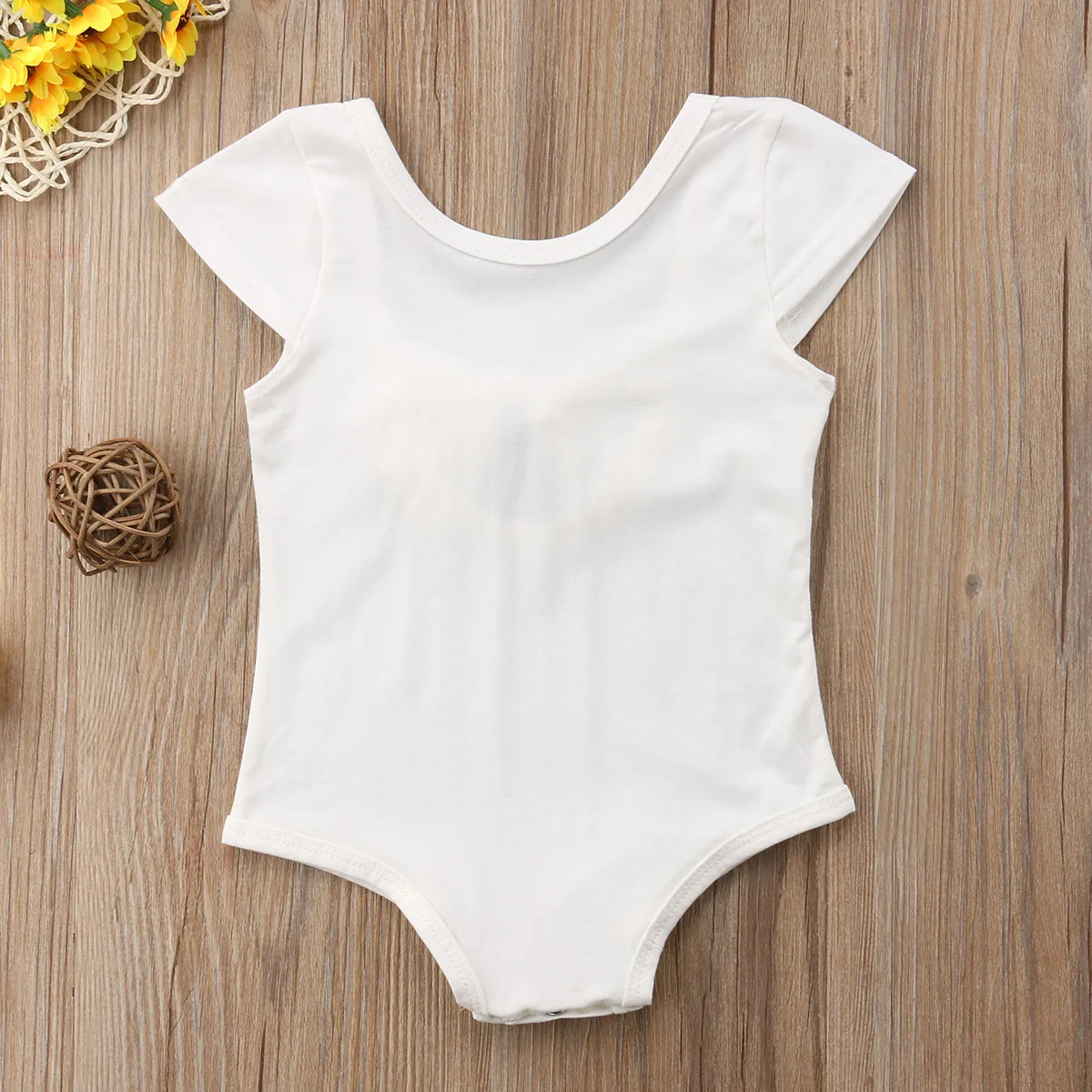 Brand New Summer Casual Toddler Baby Girl Romper Short Sleeve Solid Back Bow Jumpsuits Romper Btief Outfit Wholesale 0-24Ms