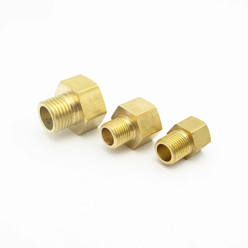 

M10 M14 M16 M20 Metric Female To Male Thread Connection Brass Pipe Fitting Adapter Coupler Connector For Fuel Gas Water