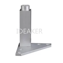 1 шт алюминиевый сплав мебельные ножки регулируемые ноги Серебряные квадратные ножки шкаф диван ноги