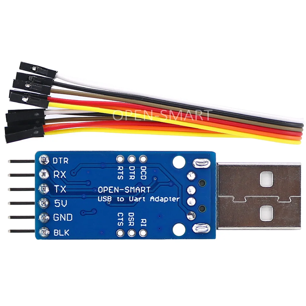 Adaptador USB-Serie TTL compatible con Arduino Mini Pro Conexión DTR y R CH340 
