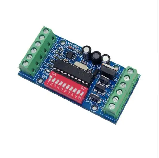 Wholesale 1 PCS DC5V-24V mini 3CH Easy dmx LED Controller RGB dmx512 decoder