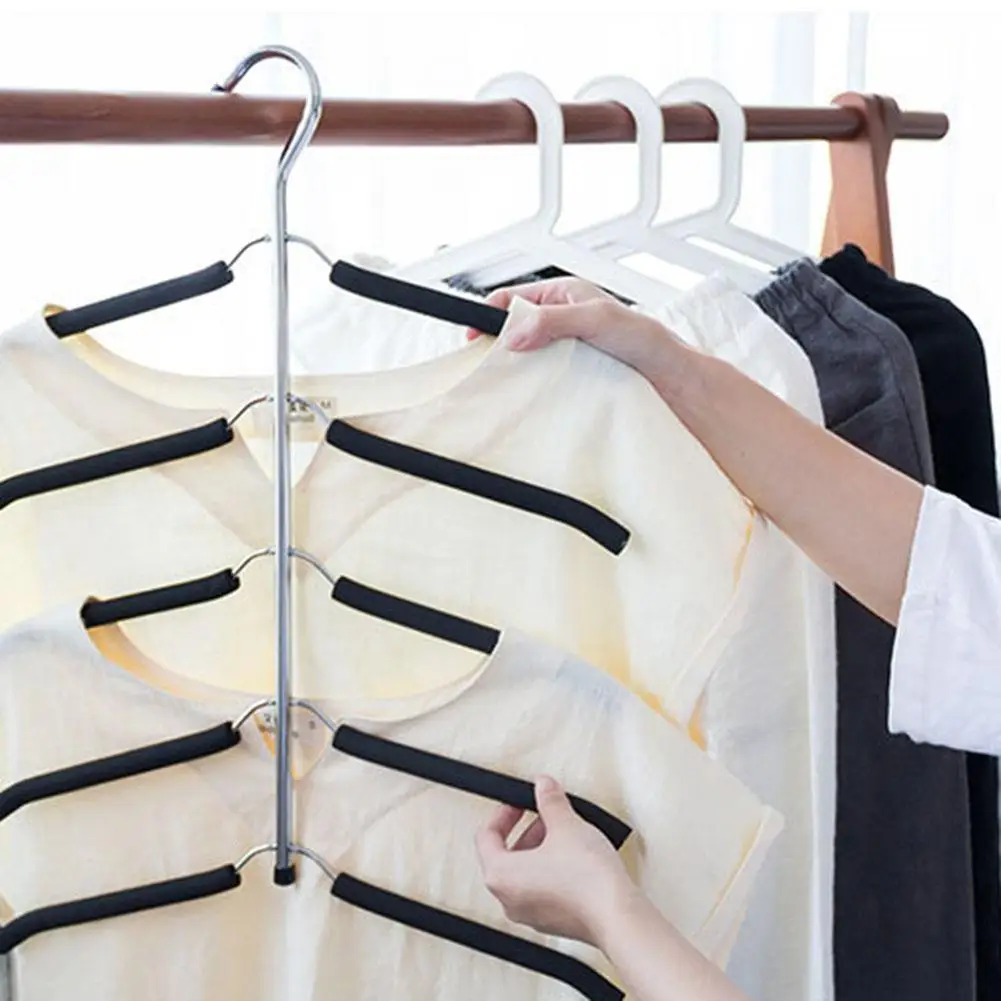 

CHUWUJU Hanger Rack Shawl Cloth Closet Hanger Seamless Slip-resistant Clothes Hanging Household Multi-layer