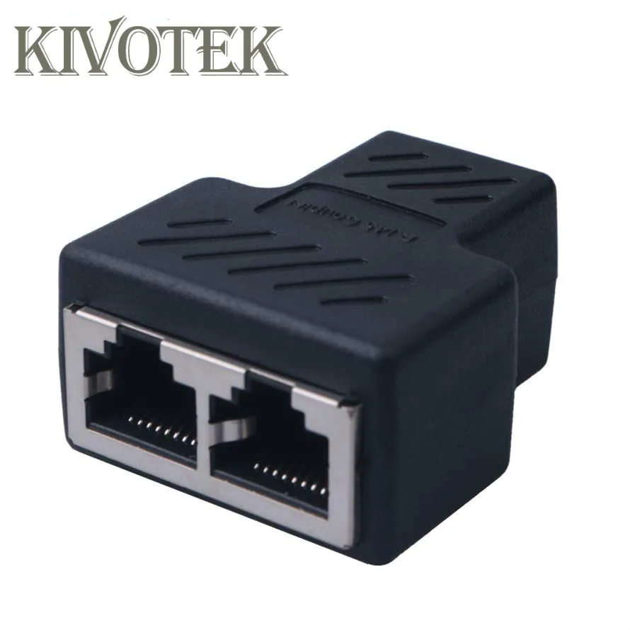 

1 split 2 Ways LAN Ethernet Network Cable RJ45 Female Splitter Lan Connector Adapter For PC Computer laptop Accessories