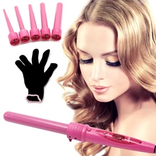 DODO Hot 5 в 1 Плойка для завивки волос сменная бочка в 5 размер для различных Кучерявый волосы стиль двойное напряжение бигуди для волос 2 цвета