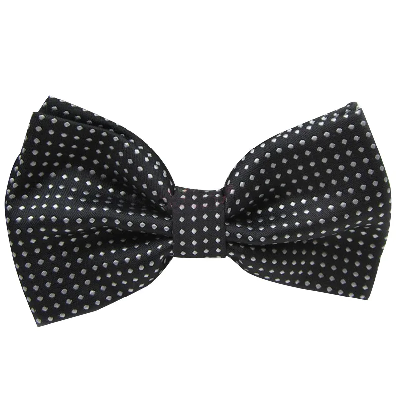 Галстук-бабочка для мужчин, Официальный галстук для мужчин, деловой Свадебный галстук-бабочка для маленьких мальчиков, мужская рубашка в горошек, подарок, PSJ0175 - Цвет: a21 black white Adul