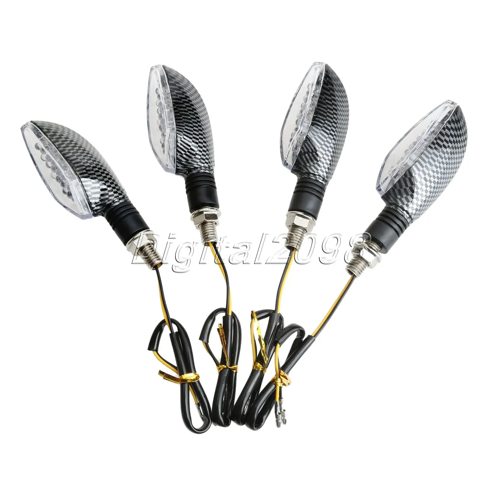 Yetaha 4x Мотоцикл 16 LED индикатор поворота лампа универсальный янтарный свет мигалки