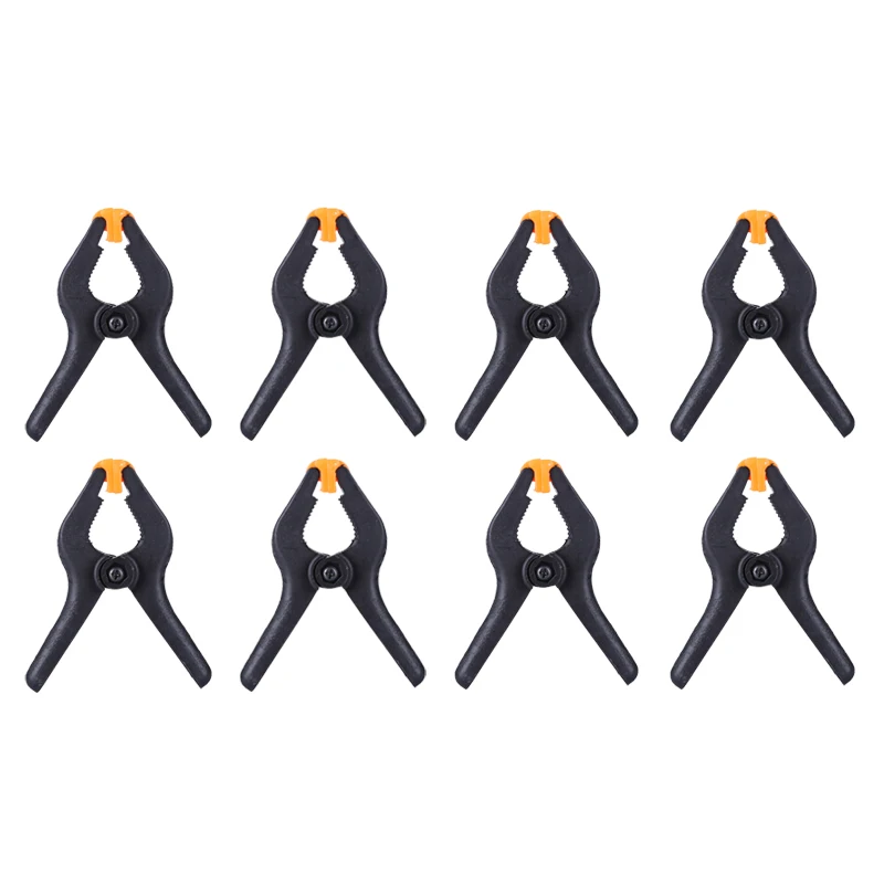 

8pcs/lot 3inch Spring Clamp Woodworking Tools Plastic Spring Clip For Woodworking Photo Studio Background Wood Clamp Tools