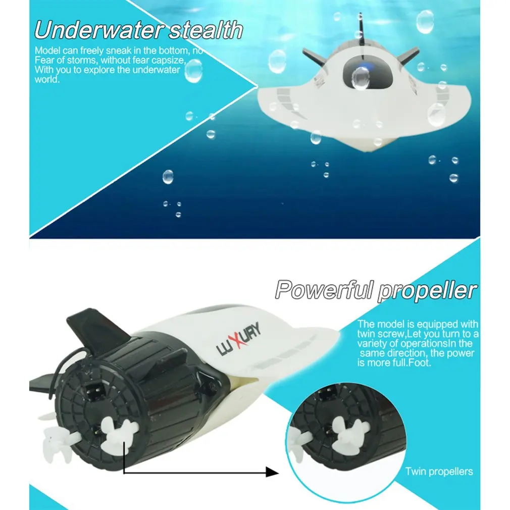 Mini Electric RC Remote Control Submarine Toy 5 Channel High Speed Diving Model rc Boat Toy For Kid Children Christmas Gift 2018