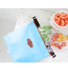 Повседневная оксфордская ткань Bento сумка для ланча термоизолированная охлаждающая сумка для путешествий контейнер светло-голубой