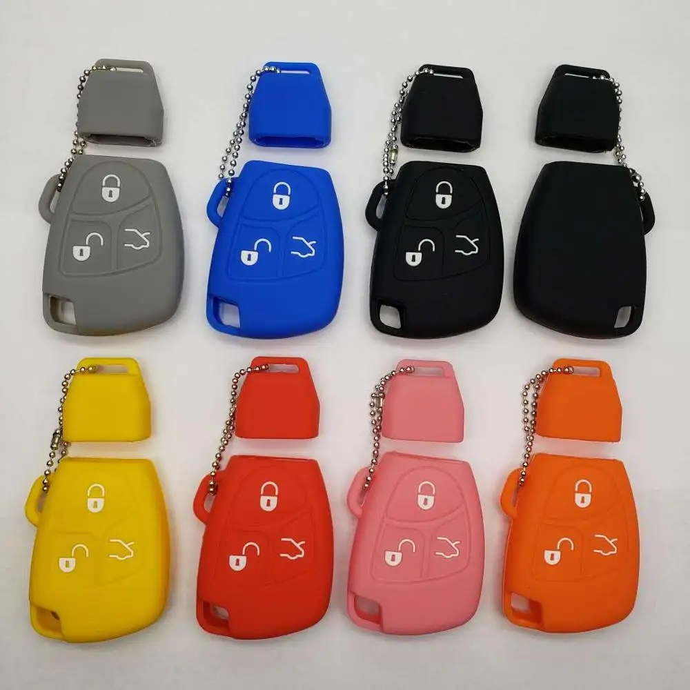 Подходит для Mercedes Benz MB C E ML S SL SLK CLK AMG Class Smart Car Remote Key Case Fob 3 кнопки