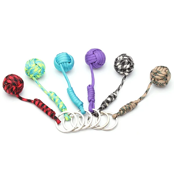 

NEW Safurance Durable Mini Ball Emergency Self Protection Lanyard Survival Key Chain Fragrance Color Random